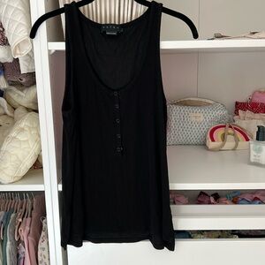 Hatch Softest Rib Nursing Tank, black